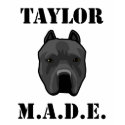 Taylor M.A.D.E. Pitbull T-shirt by taylormadestore Taylor M.A.D.E. Pitbull T-shirt