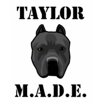 Taylor M.A.D.E. Pitbull T-shirt by taylormadestore Taylor M.A.D.E. Pitbull T-shirt