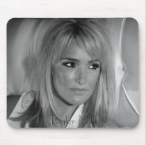 Taylor Mills b/w pic - mouse pad mousepads