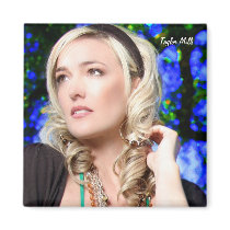 Taylor Mills "Lullagoodbye Chagall-style" magnet