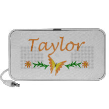 Taylor (Orange Butterfly) iPod Speakers
