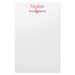 Taylor (Pink Butterfly) Stationery Design