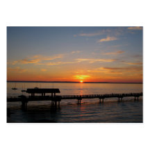 Taylor Street Dock Sunset Business Card Templates