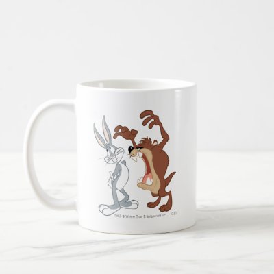 Taz and Bugs Bunny Not Even Flinching - Color mugs