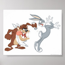 Taz and Bugs Bunny Print