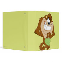 Taz holding a leaf vinyl binders
