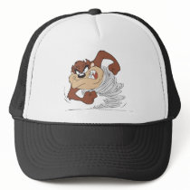 Taz spinning fast trucker hat