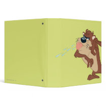 Taz sticking out his tongue vinyl binder