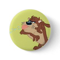 Taz sticking out his tongue pinback buttons