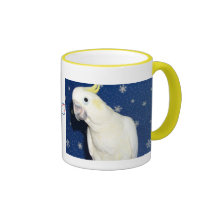 Taza con cresta 16oz del Cockatoo de Sulpher del i