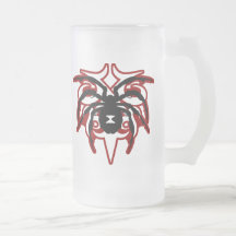 Taza de Halloween de la araña de la viuda negra
