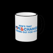 Taza de la esperanza y del cambio tazas