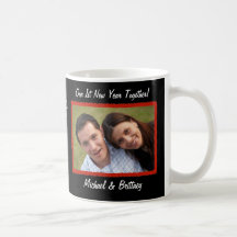 Taza de la foto del personalizado de la Feliz Año 