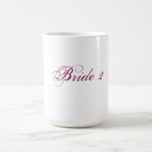 Taza de la novia 2 para la novia lesbiana