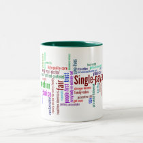 Taza de la nube de la palabra tazas