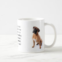 Taza de la raza del perro del boxeador