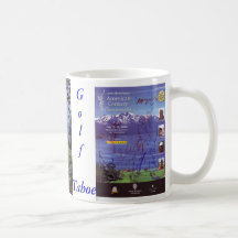 Taza de Tahoe del golf - "Golfing en la colección 
