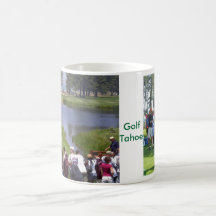 Taza de Tahoe del golf - "Golfing en la colección 