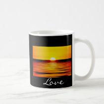 Taza del amor de la puesta del sol de Maui tazas