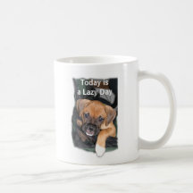 Taza del boxeador del perrito