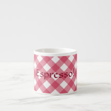 Taza del café express - enrejado de la cereza para taza espresso