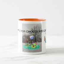 TAZA DEL CHOCOLATE DE LA NIEVE CON LOS COPOS DE NI