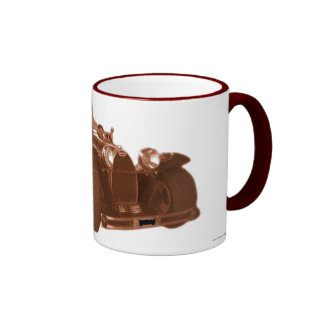 Taza del coche de carreras