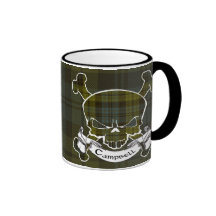 Taza del cráneo del tartán de Campbell