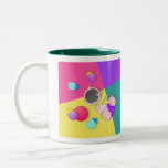Taza del jugador de bolos del muchacho del dibujo 