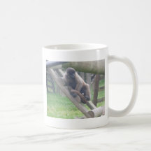 Taza del mono lanoso, colección de los animales
