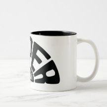 Taza del negro del logotipo del SHF grande