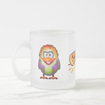 Taza del vidrio esmerilado de Yoker tazas
