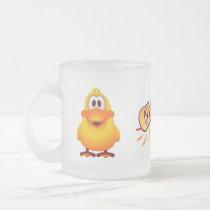 Taza del vidrio esmerilado del pato tazas