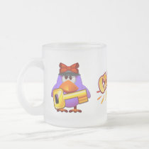 Taza del vidrio esmerilado del penique tazas