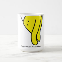 Taza divertida de la nariz del pato