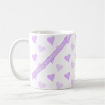 Taza feliz del día de San Valentín de Purple Heart