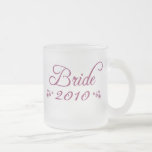 Taza helada de la novia 2010 adaptables púrpuras