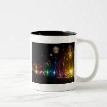 Taza - navidad - luces grandes