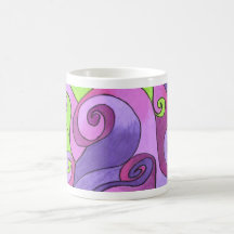 Taza - ondas de Lavendar