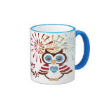 Taza patriótica del búho