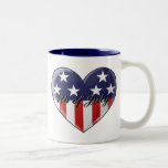 Taza patriótica del corazón