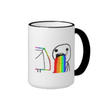 Taza Puking de los arco iris