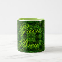 Taza verde del Brew