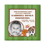 {TBA} 2"x2" All Star Green Announcement Magnet {TBA} 2"x2" All Star Green Announcement Magnet