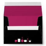 {TBA} 5x7 Envelope Pink Catering Food Pink Inside