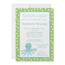 {TBA} 5x7 Ocean Sea Octopus Baby Shower Invitation