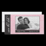 {TBA} 8x4" Baroque Pink Save the Date Announcement
