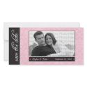 {TBA} 8x4" Baroque Pink Save the Date Announcement photo cards