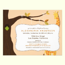 {TBA} Adorable Baby Tree Baby Shower Invite: peach invitations