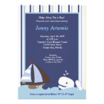 {TBA} Ahoy Mate Sailboat Boat Nautical Baby Shower Custom Announcements